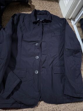 Herno Dark Navy Single-Breasted Performance Jacket